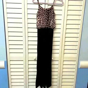Main Strip Cheetah Print Jumpsuit NWT - Size S